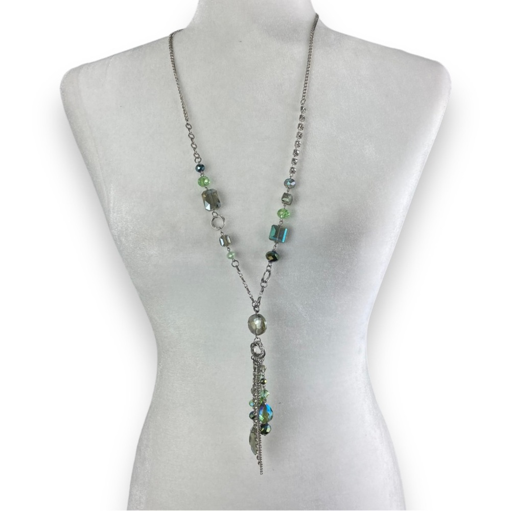 Ali Khan New York green Crystal Necklace